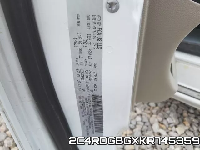 2C4RDGBGXKR745359 фото 2