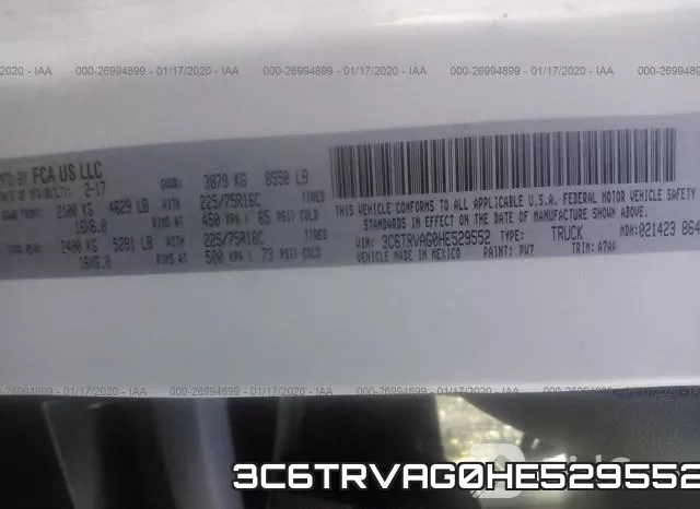 3C6TRVAG0HE529552 фото 10