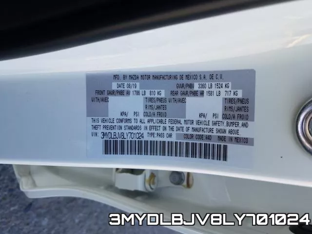 3MYDLBJV8LY701024 фото 2