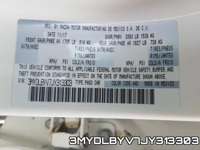 3MYDLBYV7JY313303 фото 2