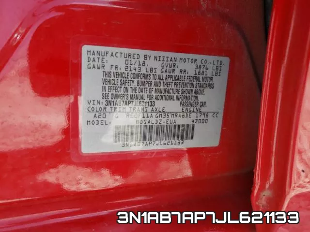 3N1AB7AP7JL621133 фото 2
