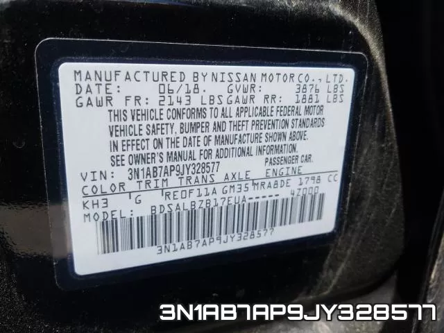 3N1AB7AP9JY328577 фото 2