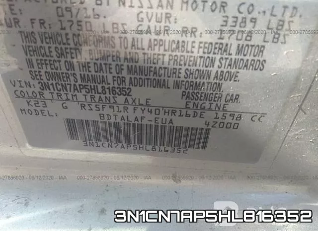 3N1CN7AP5HL816352 фото 10