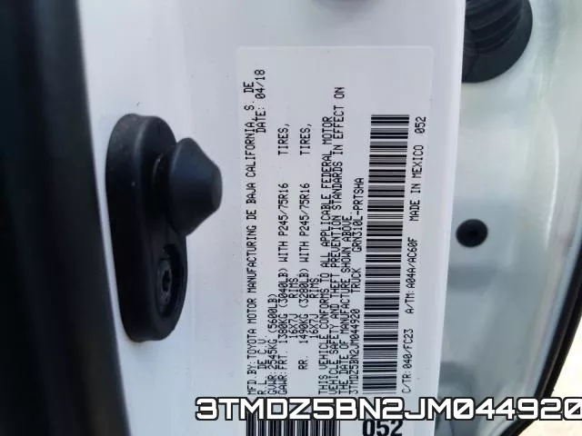3TMDZ5BN2JM044920 фото 2
