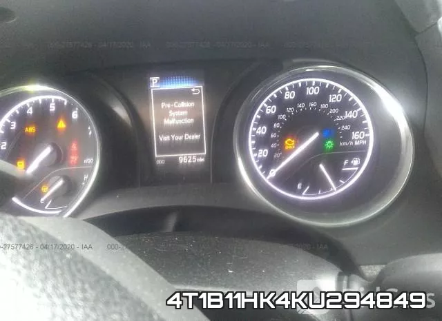 4T1B11HK4KU294849 фото 8