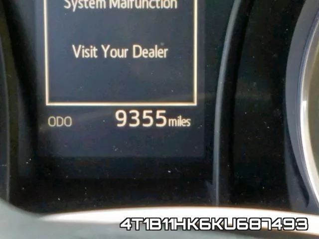 4T1B11HK6KU687493 фото 9