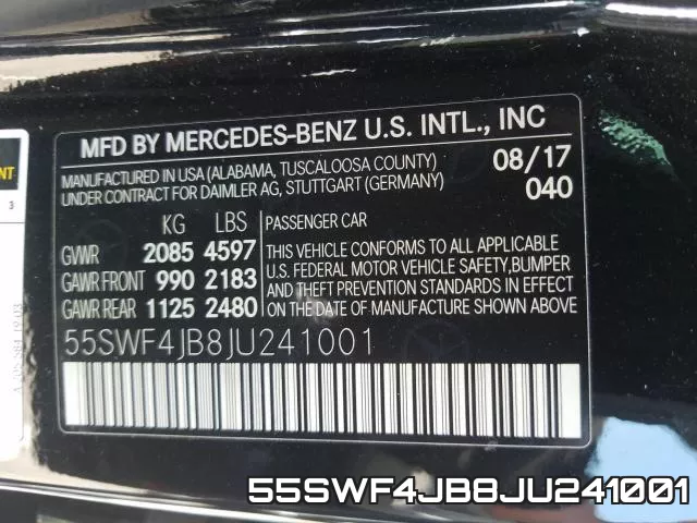 55SWF4JB8JU241001 фото 2