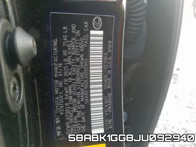 58ABK1GG8JU092940 фото 2