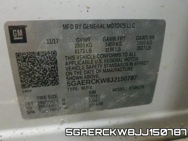 5GAERCKW8JJ150787 фото 2
