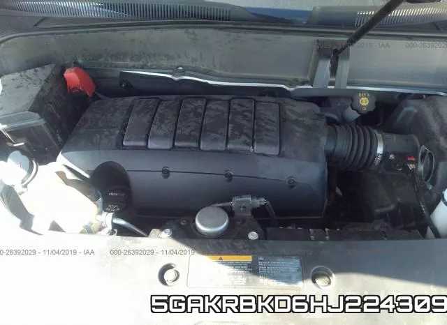 5GAKRBKD6HJ224309 фото 2