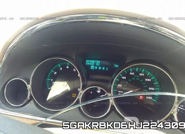 5GAKRBKD6HJ224309 фото 8