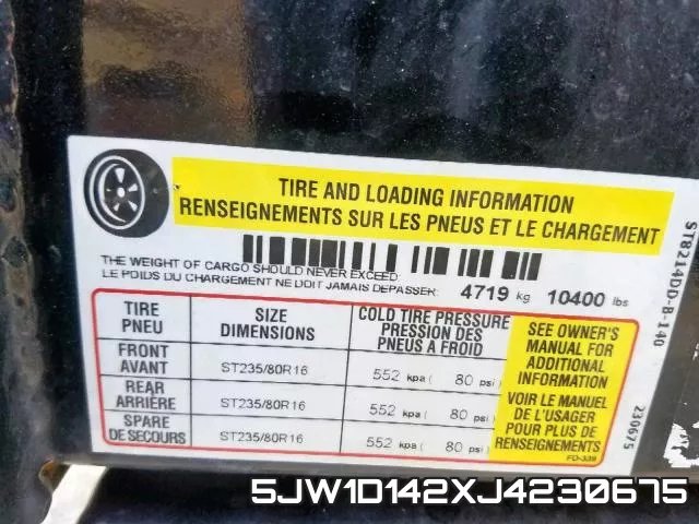 5JW1D142XJ4230675 фото 2