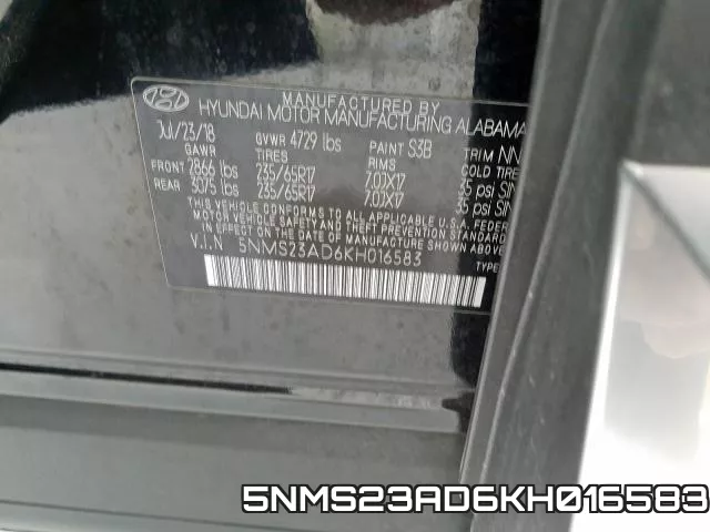 5NMS23AD6KH016583 фото 2