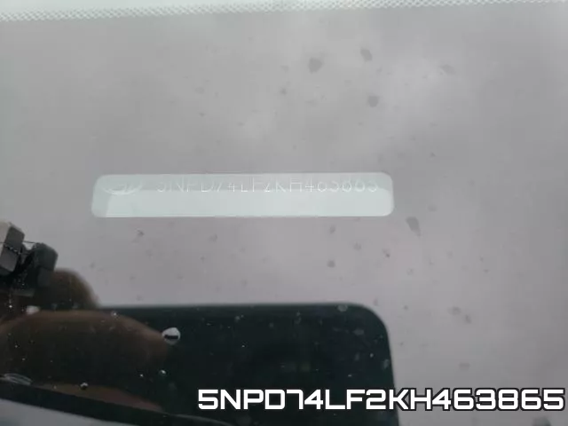 5NPD74LF2KH463865 фото 2
