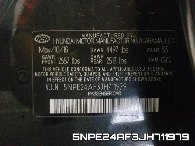 5NPE24AF3JH711979 фото 2