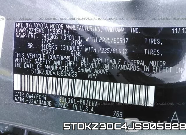 5TDKZ3DC4JS905828 фото 10