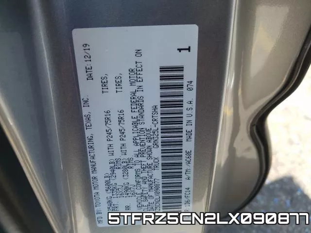 5TFRZ5CN2LX090877 фото 2