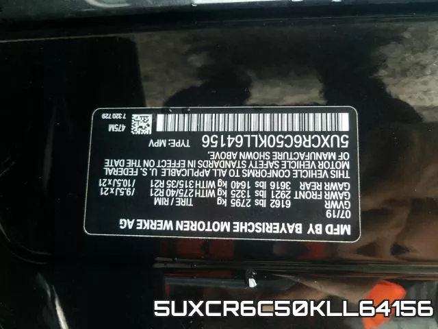 5UXCR6C50KLL64156 фото 2