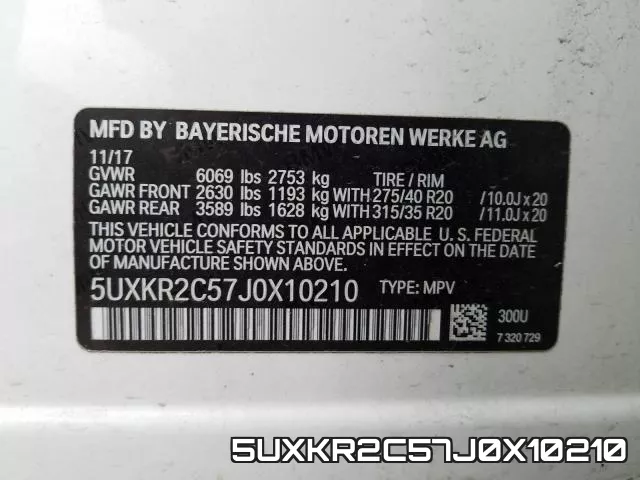 5UXKR2C57J0X10210 фото 2