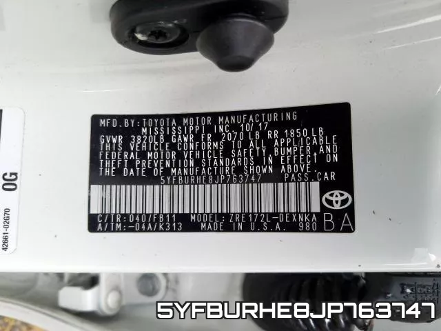 5YFBURHE8JP763747 фото 2