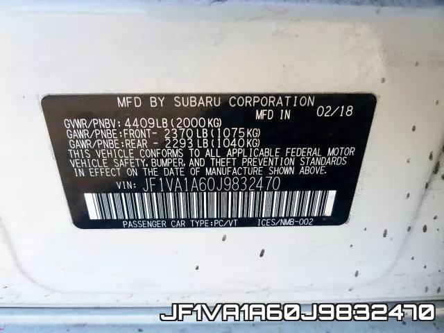 JF1VA1A60J9832470 фото 2
