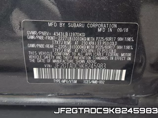 JF2GTADC9K8245983 фото 2