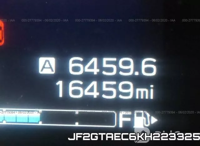 JF2GTAEC6KH223325 фото 8