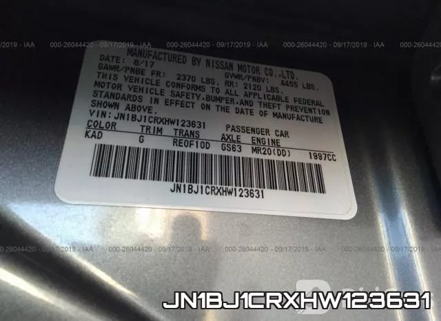 JN1BJ1CRXHW123631 фото 10