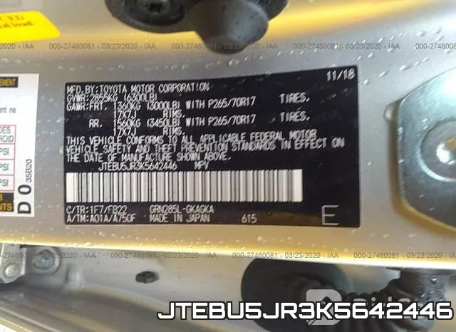 JTEBU5JR3K5642446 фото 10