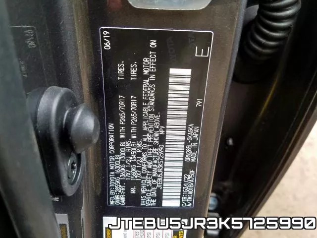 JTEBU5JR3K5725990 фото 2