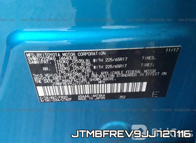 JTMBFREV9JJ727116 фото 10