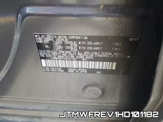 JTMWFREV1HD101182 фото 2