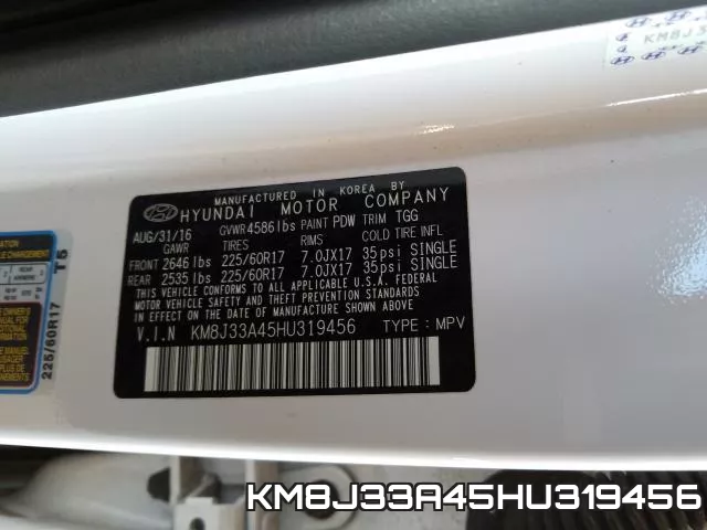 KM8J33A45HU319456 фото 2