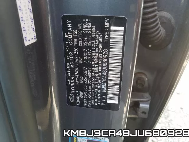 KM8J3CA48JU680928 фото 2