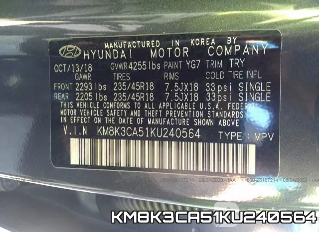 KM8K3CA51KU240564 фото 10
