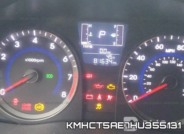KMHCT5AE7HU355131 фото 8