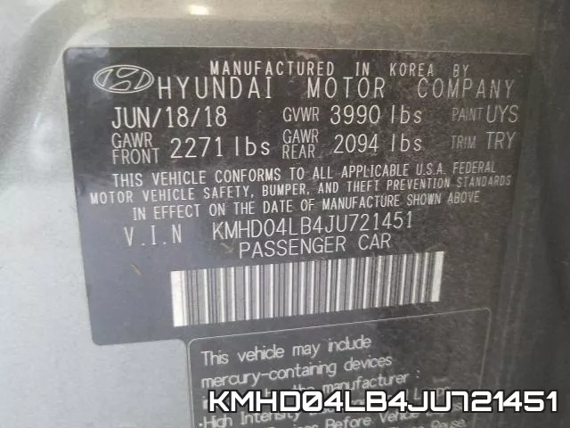 KMHD04LB4JU721451 фото 2