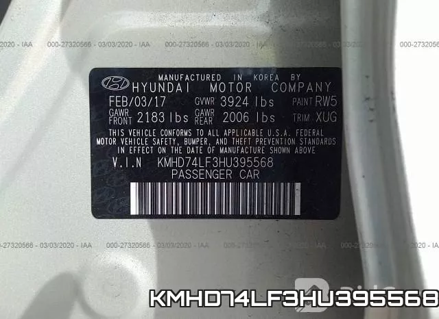 KMHD74LF3HU395568 фото 10