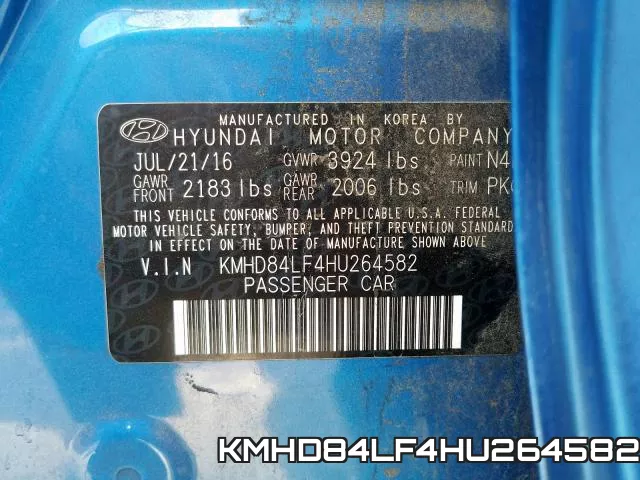 KMHD84LF4HU264582 фото 2