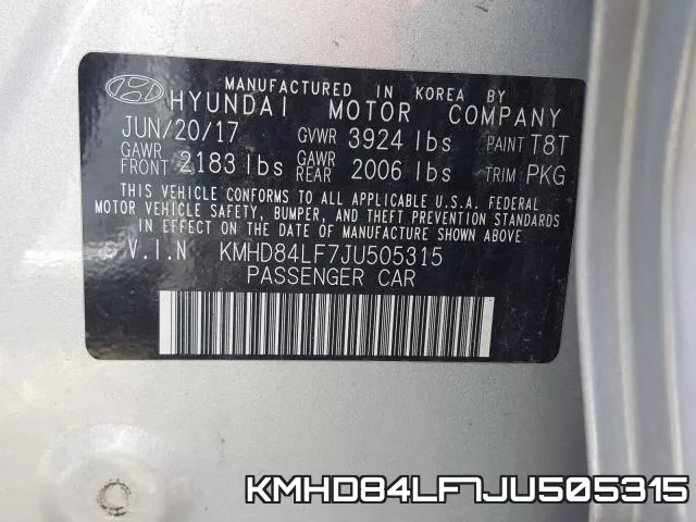 KMHD84LF7JU505315 фото 2