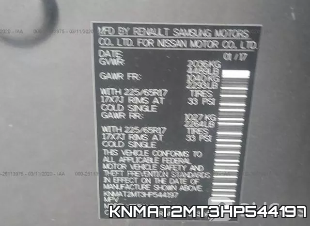 KNMAT2MT3HP544197 фото 10