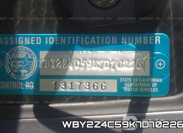 WBY2Z4C59K7D70226 фото 9
