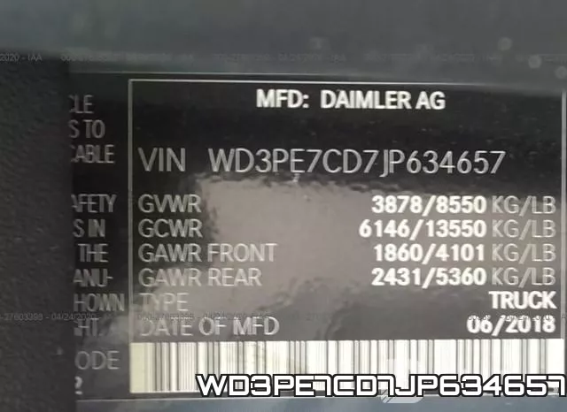 WD3PE7CD7JP634657 фото 10