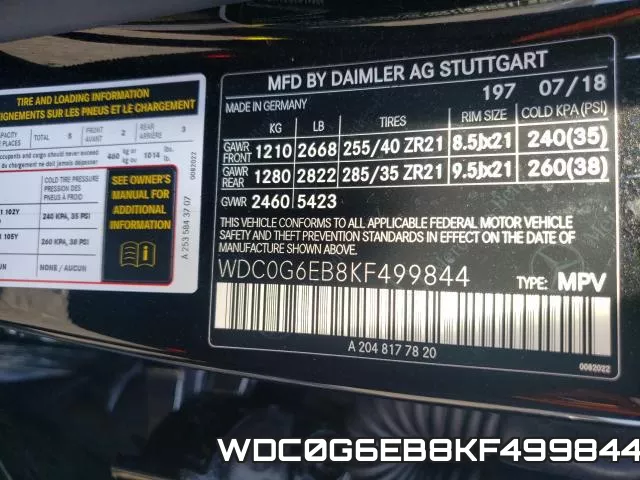 WDC0G6EB8KF499844 фото 2