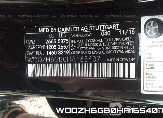 WDDZH6GB0HA165407 фото 10