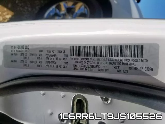1C6RR6LT9JS105526 фото 2