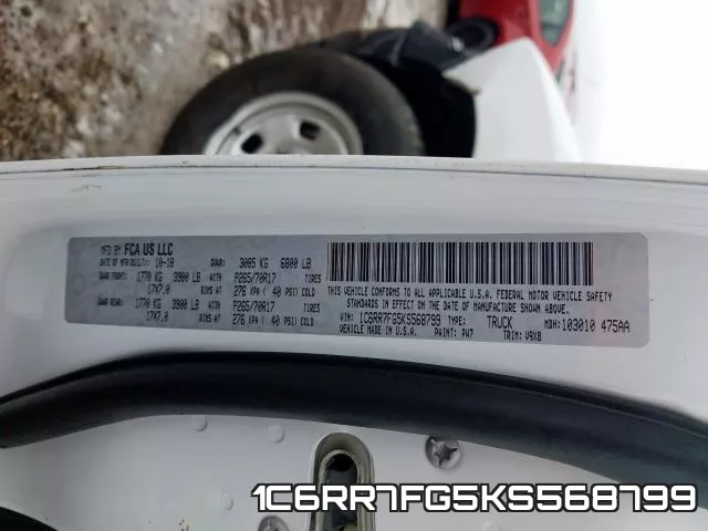 1C6RR7FG5KS568799 фото 2