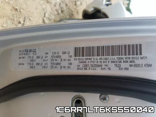 1C6RR7LT6KS550040 фото 2