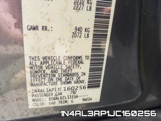 1N4AL3AP1JC160256 фото 2