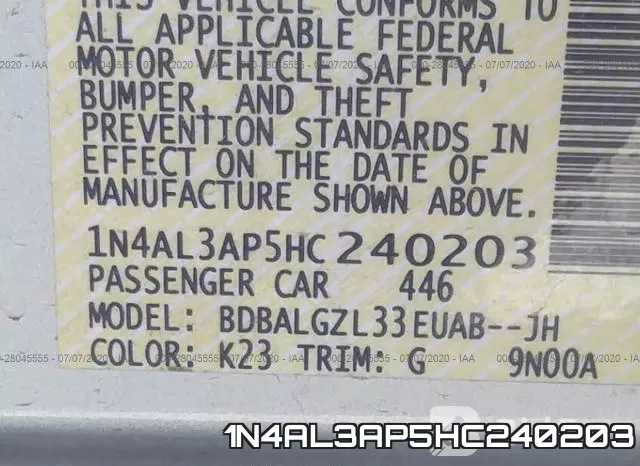 1N4AL3AP5HC240203 фото 10